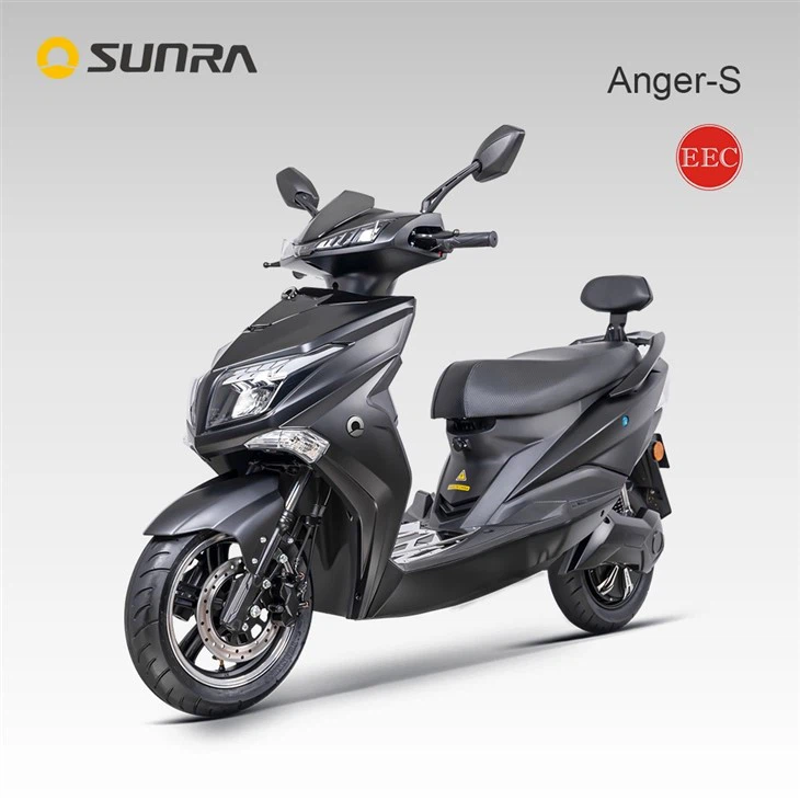 ANGER-S black pure ev electric|motorized moped|scooter for 250 lbs adult
