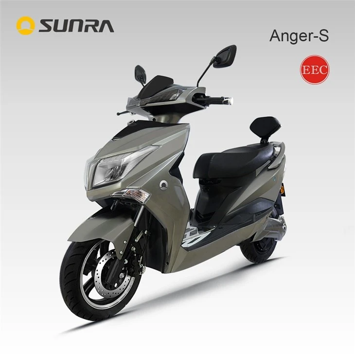 ANGER-S grey 72v easy ride adult sit down scooter for commuter