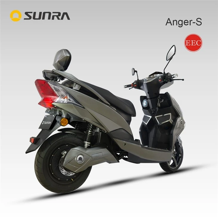 ANGER-S grey 72v easy ride adult sit down scooter for commuter