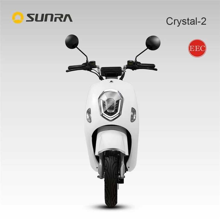 CRYSTAL-2 Grey Electric Moped 2 Seater For Heavy Adults