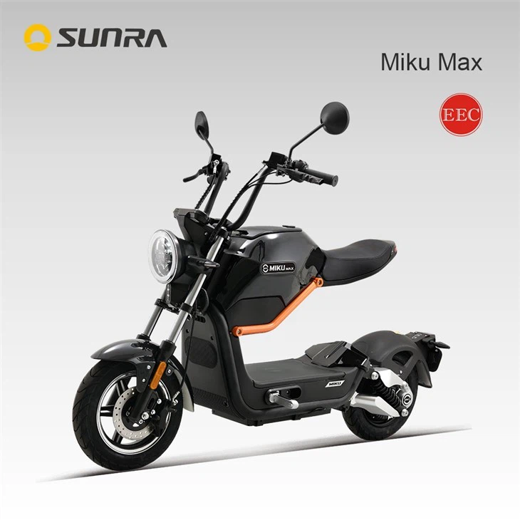 MIKU MAX Black Electric Motorcycles