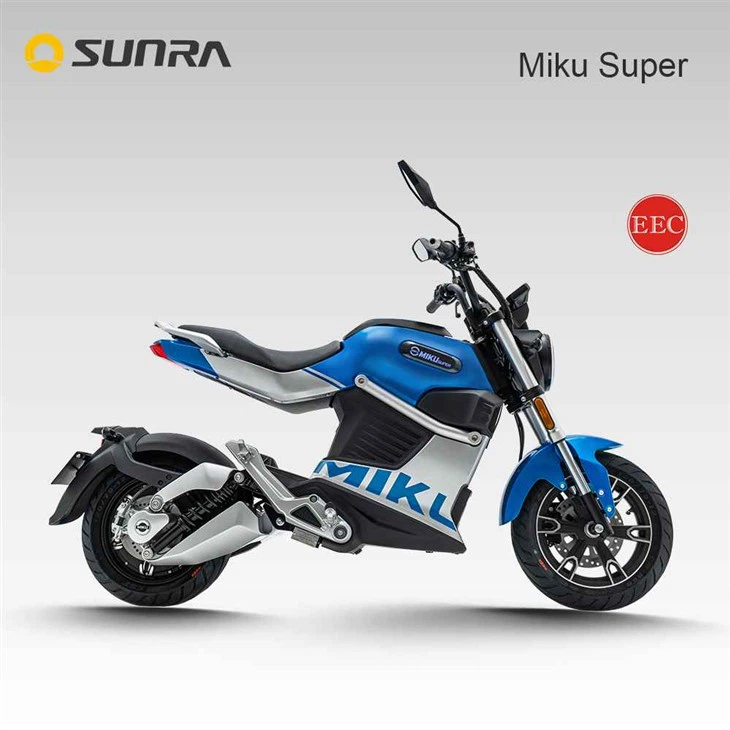 MIKU SUPER 72 volt blue electric scooter motorcycle for adult