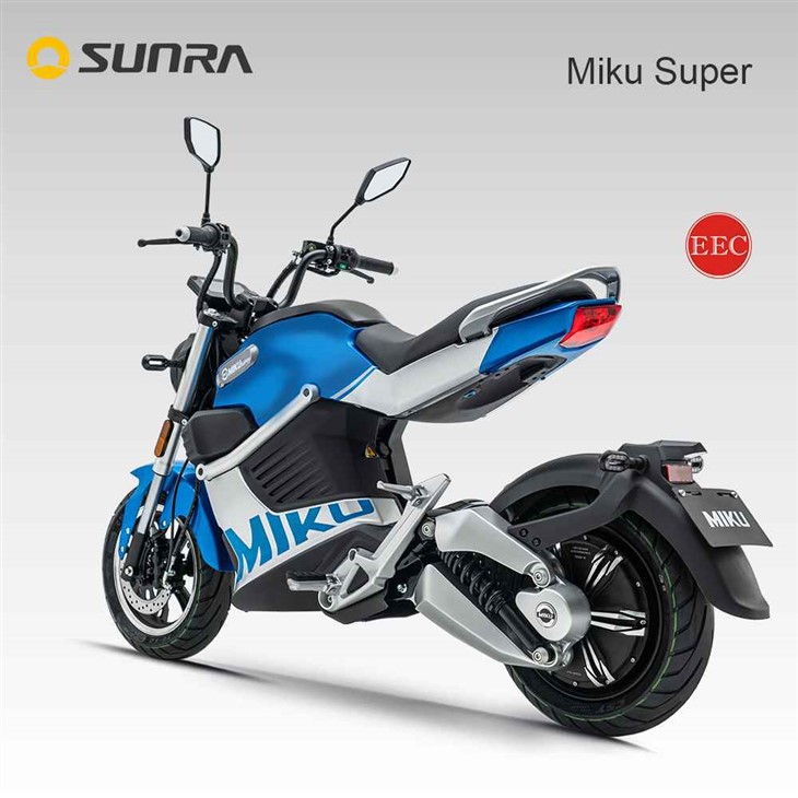 MIKU SUPER 72 volt blue electric scooter motorcycle for adult