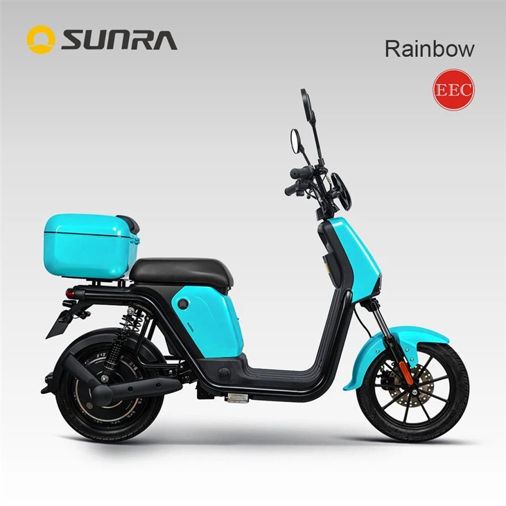 RAINBOW 1000w Light Weight Ladies Electric Scooter For Adults With Seat And Basket