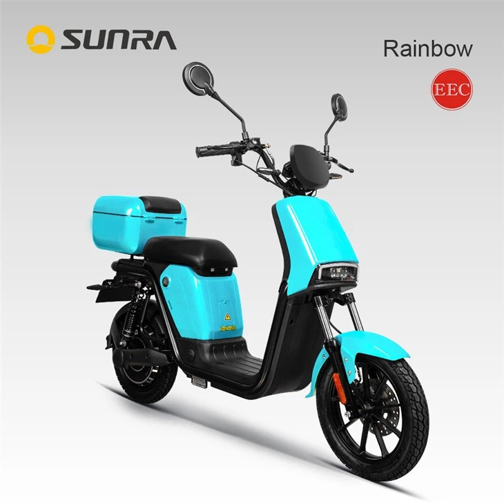 RAINBOW 1000w Light Weight Ladies Electric Scooter For Adults With Seat And Basket