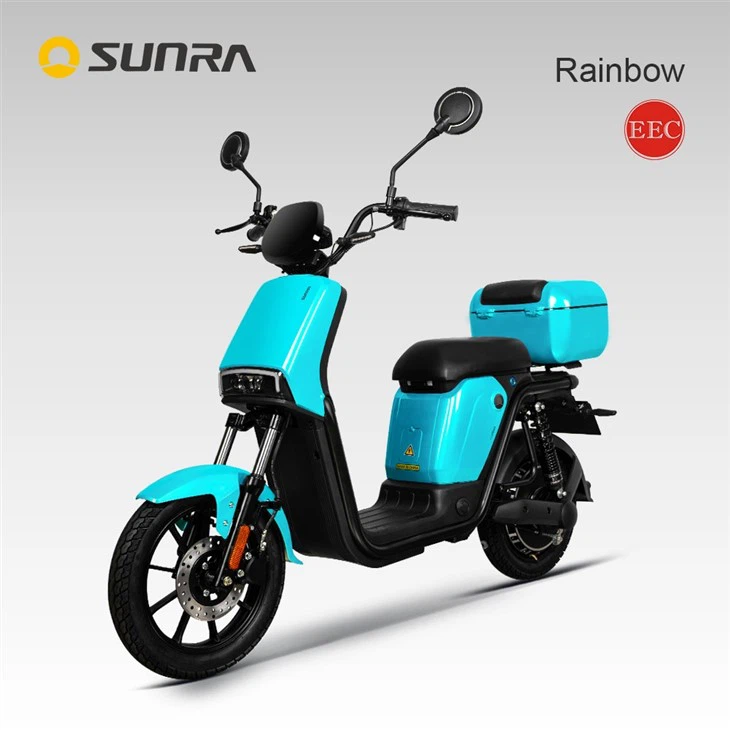 RAINBOW 1000w Light Weight Ladies Electric Scooter For Adults With Seat And Basket