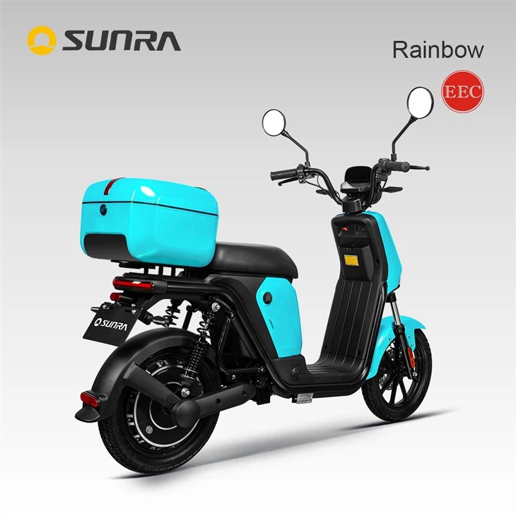 RAINBOW 1000w Light Weight Ladies Electric Scooter For Adults With Seat And Basket
