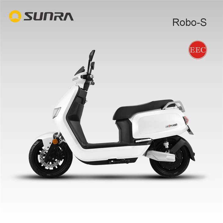 ROBO-S white electric scooter for 300lb overweight adults with seat