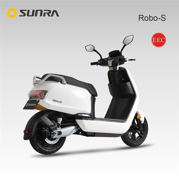 ROBO-S white electric scooter for 300lb overweight adults with seat