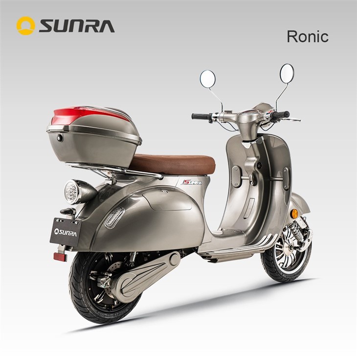 RONIC Grey Trendy Retro Vintage Style Electric Scooter For Adult