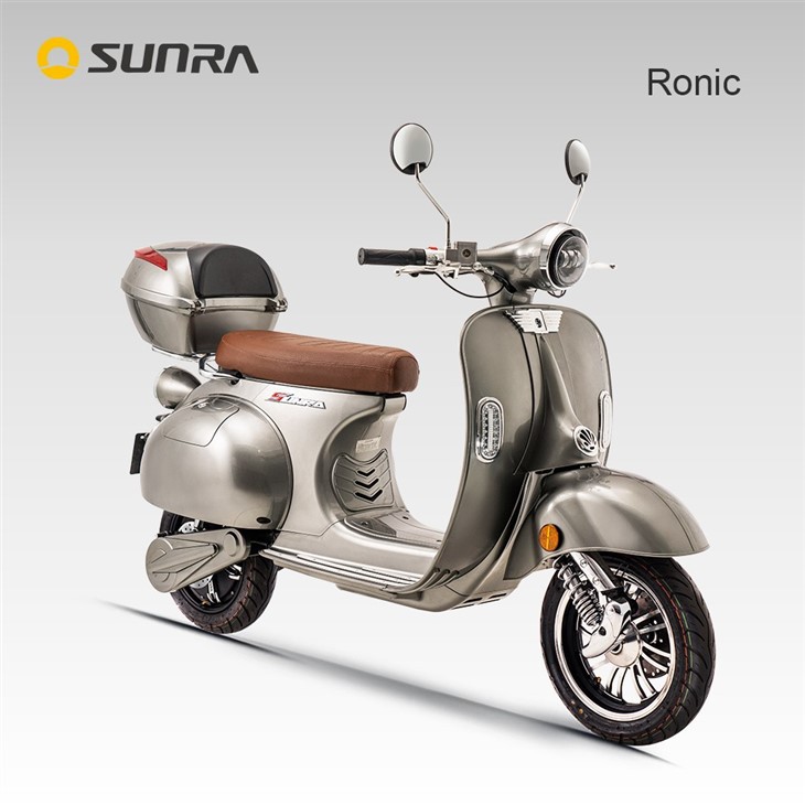 RONIC Grey Trendy Retro Vintage Style Electric Scooter For Adult