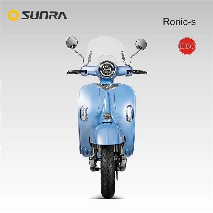 RONIC-S sky blue retro classic vintage adult electric seated moped scooter