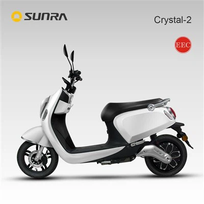 CRYSTAL-2 Grey Electric Moped 2 Seater For Heavy Adults