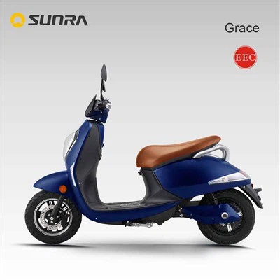 GRACE Blue Electric Pedal Moped