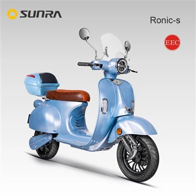 RONIC-S classic vintage style electric moped with seat for adults
