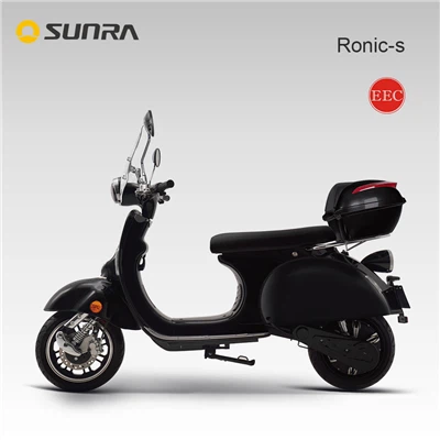 RONIC-S Black Trendy Retro Vintage Style Electric Scooter For Adult