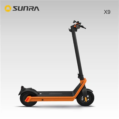 X9 Orange Collapsible Lightweight Foldable Electric Scooter