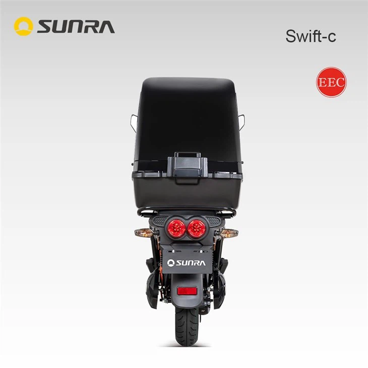 Swift Black Electric Cargo Moped